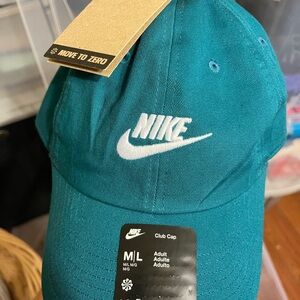 Nike Teal Baseball Cap with White Swoosh